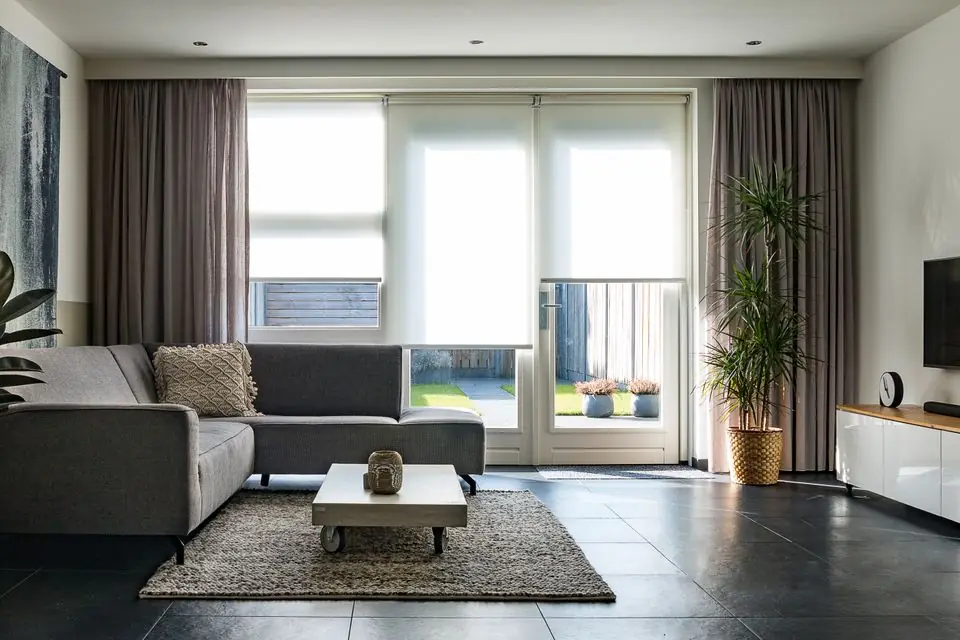 Bright family living room