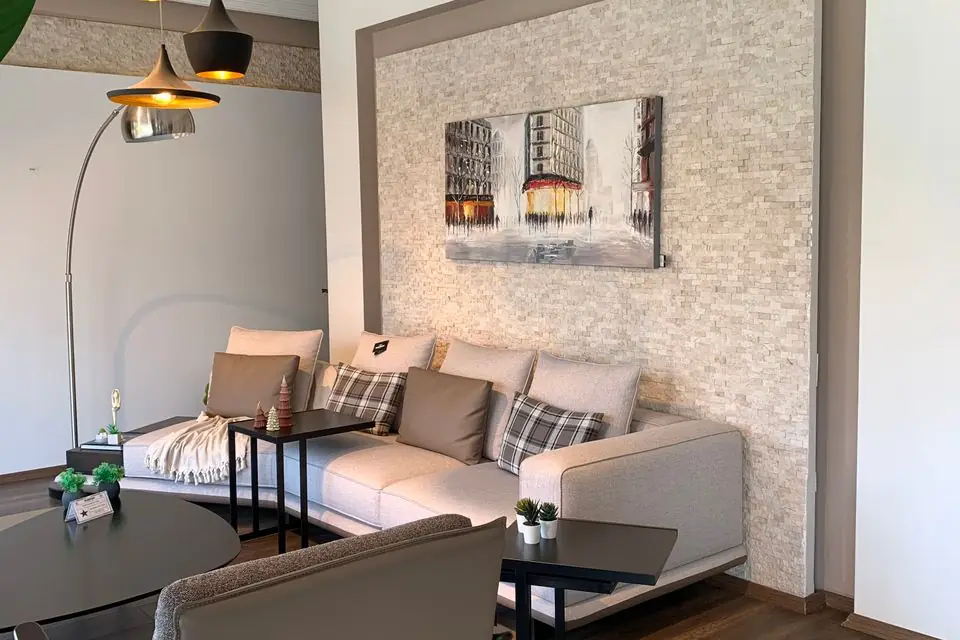 Refined living room in neutral tones